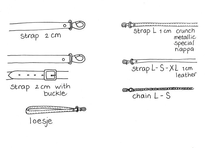 shoulder straps and chains